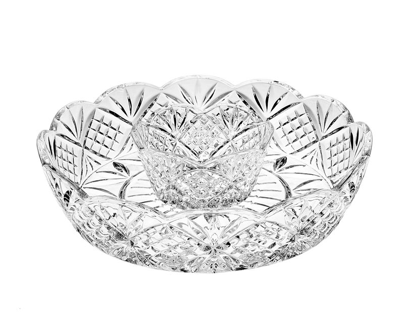 Godinger Crystal Dublin Large Chip-n-Dip - Image 2