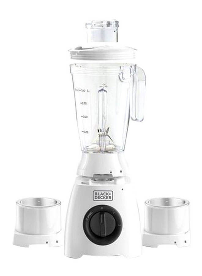 بلاك اند ديكر خلاط مع مطحنة 1 L 400 W BL410-B5 أبيض/ شفاف - Image 3