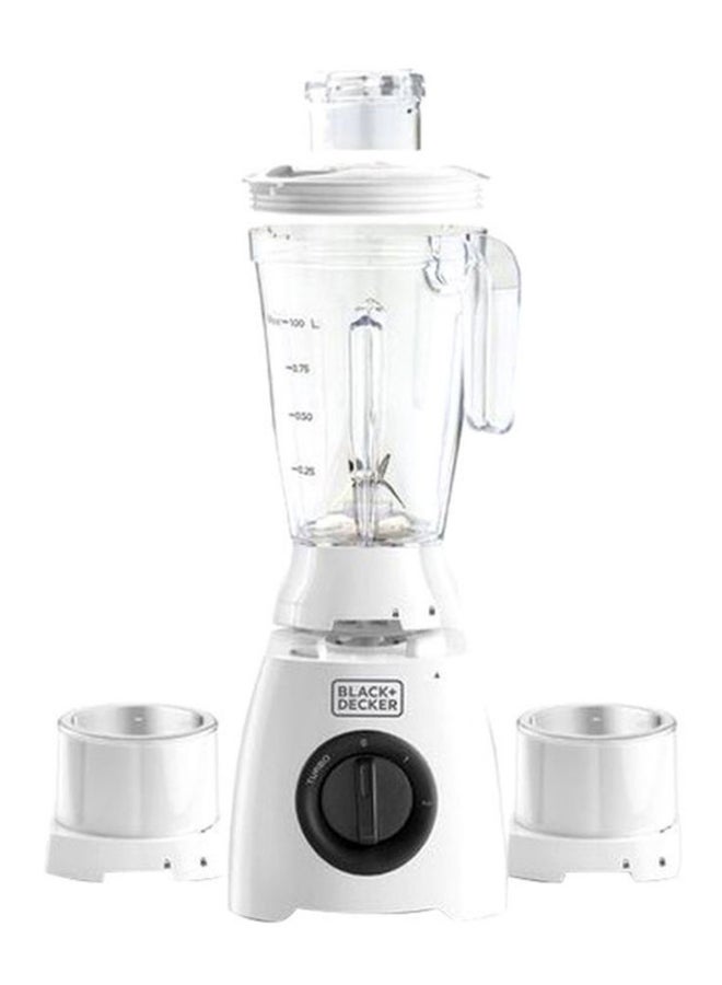 بلاك اند ديكر خلاط مع مطحنة 1 L 400 W BL410-B5 أبيض/ شفاف - Image 2