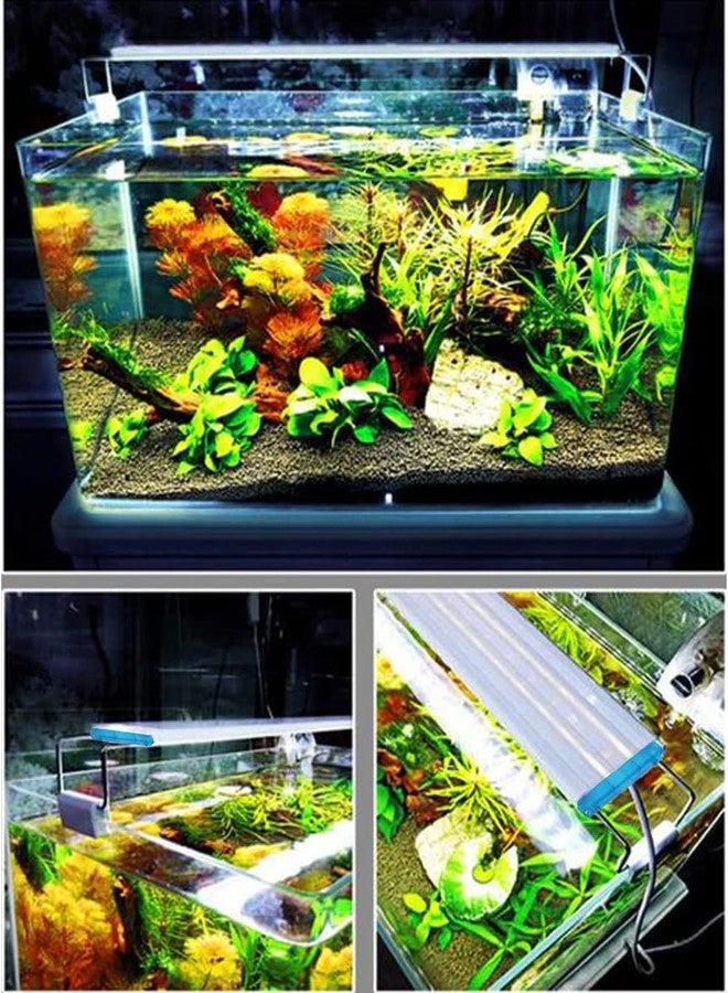 animaux LA Series Ultra-Thin Grass Frame Aquarium Light (LA 20 | 8W | 20-30CM) - Multi-Color Lighting for Freshwater Fish Tanks (White, Blue, Red) - Image 1