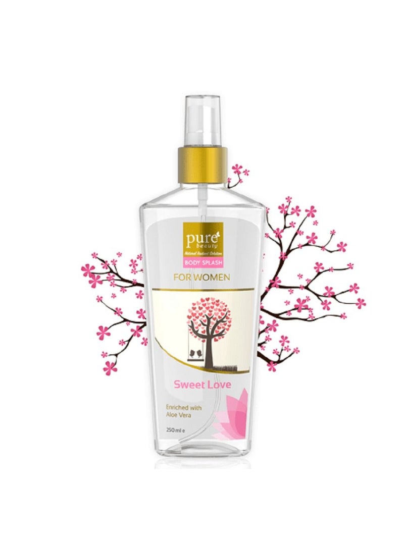 Pure beauty body splash sweet love for women 250 ml - Image 1