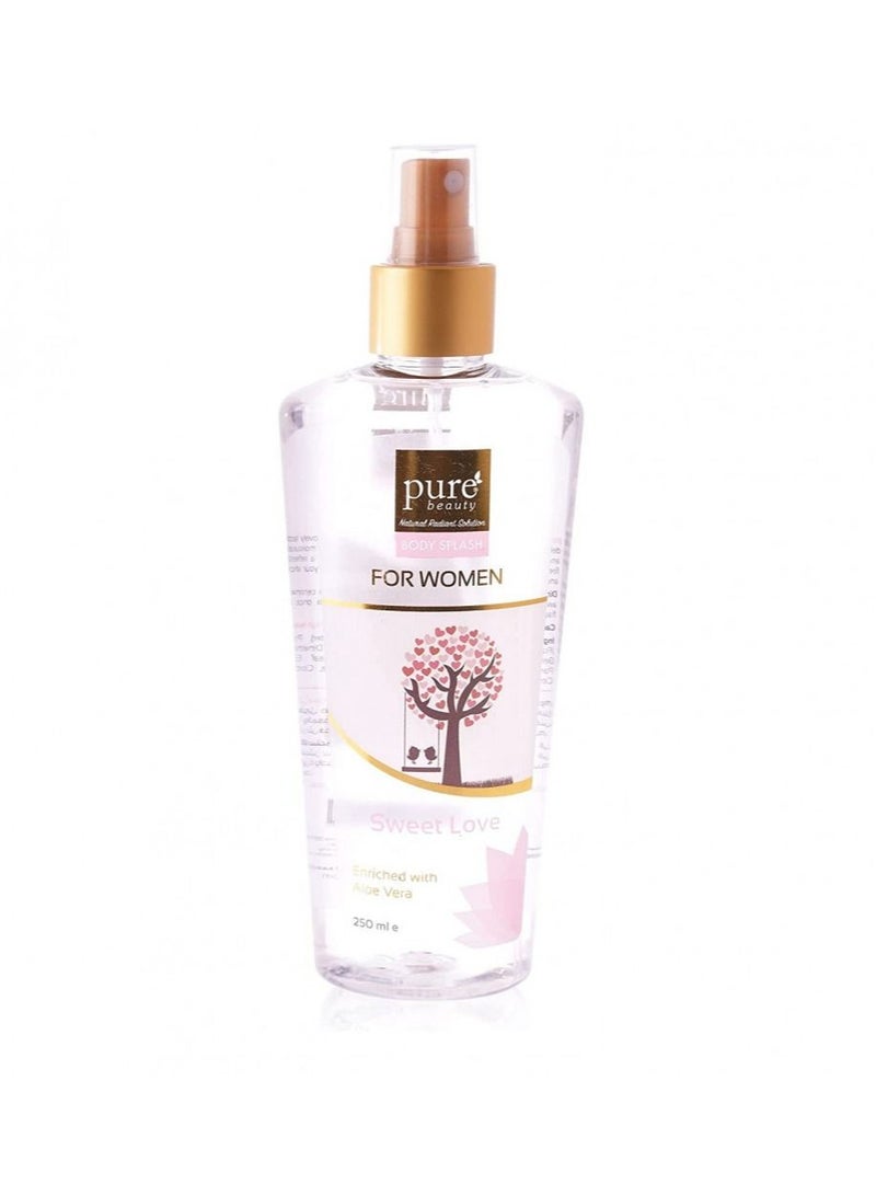 Pure beauty body splash sweet love for women 250 ml - Image 2