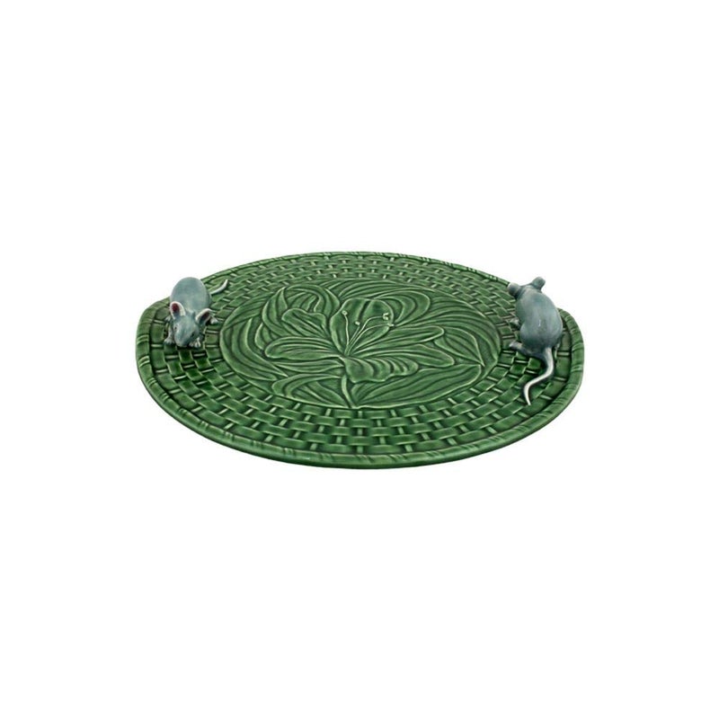 Bordallo Pinheiro Lily Cheese Tray Color Green 