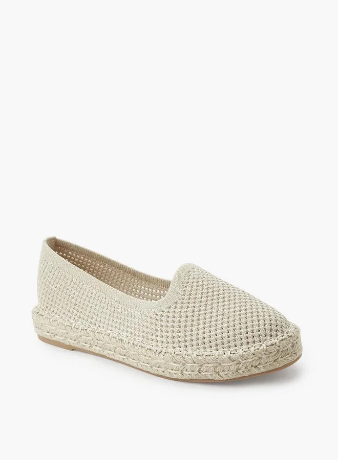 ببرمنة Women Textured Espadrille Loafers