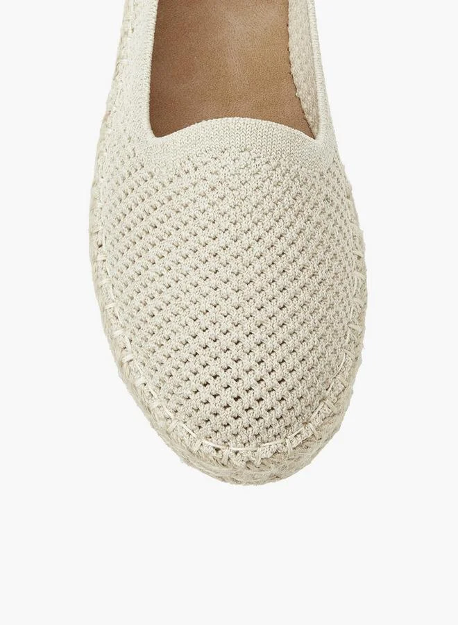 Peppermint Gold Women Textured Espadrille Loafers for Women | Best Price UAE