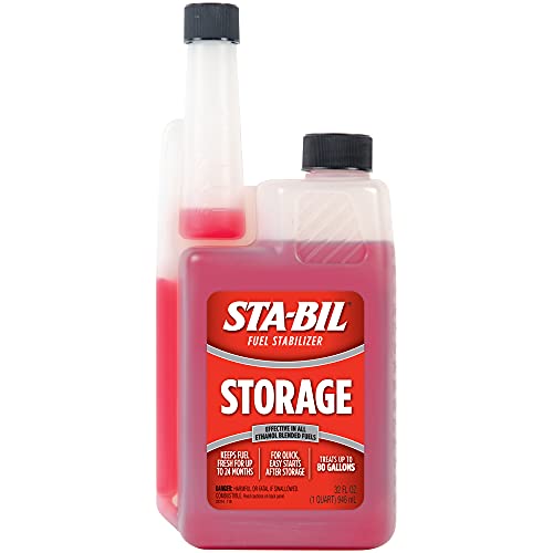 STA-BIL Storage Fuel Stabilizer | Keeps Fuel Fresh for 24 Months, Prevents Corrosion, Gasoline Treatment Fuel Additive that Protects Fuel System, Gas Stabilizer for Fuel Storage, 32 oz. - Image 1