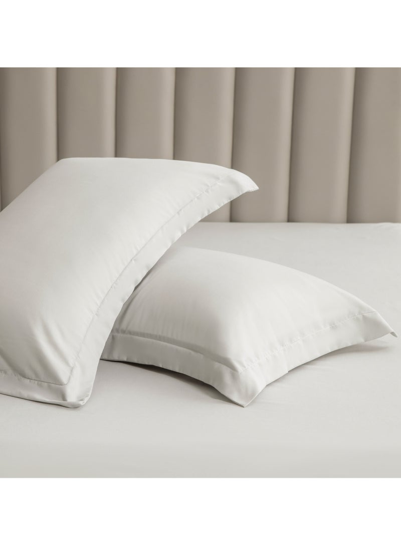 Donetella - Microfiber Pillowcases 2-Pcs Soft Pillow Cover With Envelope Closure (Without Pillow Insert),Warm Grey - Image 1