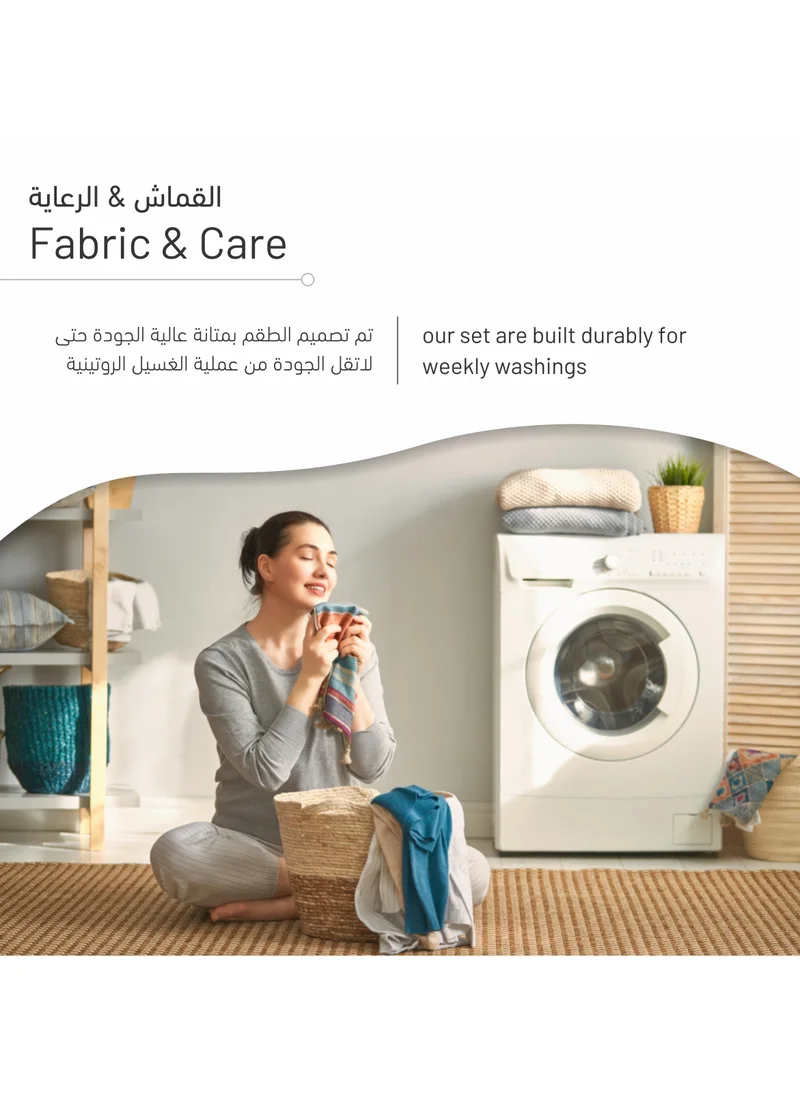 دوناتيلا أكياس وسائد مصنوعة من الألياف الدقيقة عدد 2 غطاء وسادة ناعم مع ظرف إغلاق (بدون حشوة الوسادة) رمادي دافئ