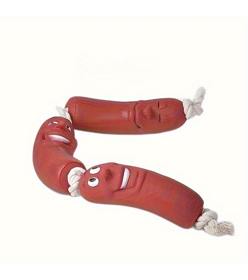 1 Random Style Interactive Dog Chew Toy For Sausage Shaped Puppy Training Puppy Chewing - Image 5