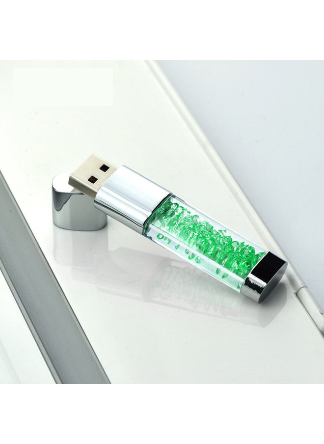 قرص فلاش USB كريستالي معدني إبداعي 32 جرام/16 جرام سيارة موسيقى مؤسسة حدث زفاف شعار قرص فلاش USB اللون: برتقالي كريستالي - السعة: 16 جيجابايت  - Image 5