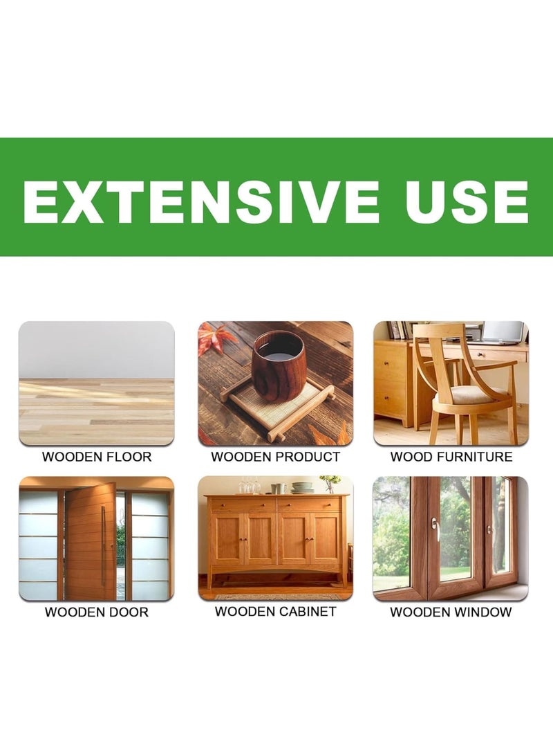 SOLARAE Beeswax Furniture Polish, 2 Pcs Natural Micro Molecularized Beeswax Protector with 2 Sponges, Wood Floor Anti-Cracking Polishing Cleaner, Wood Scratch Repair Beeswax for Table, Floor, Chair, Cabinet - Image 3