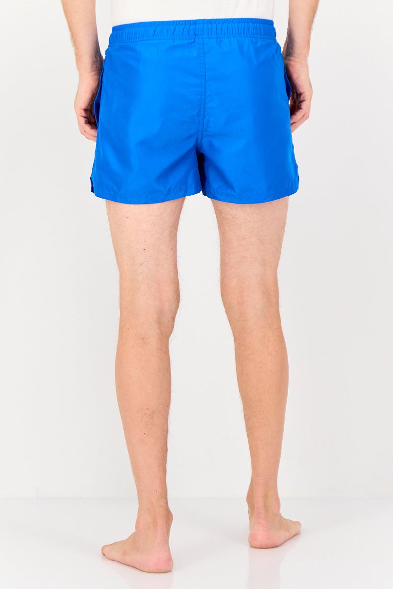 Reserved Men Solid Board Shorts, Blue - Image 3