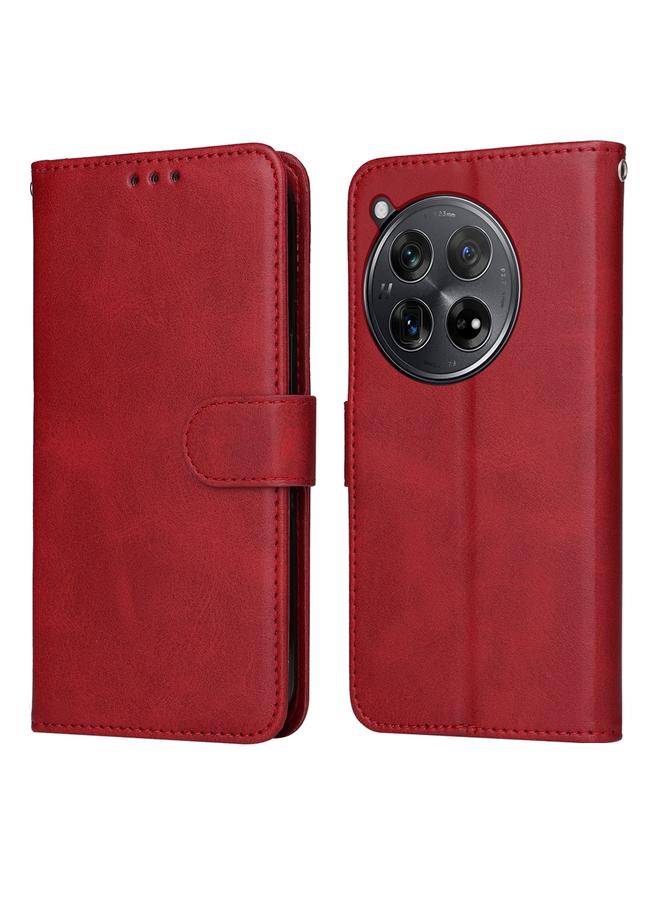 S-TOP Case For OnePlus 12R Classic Calf Texture Flip Leather Phone Case - Image 1