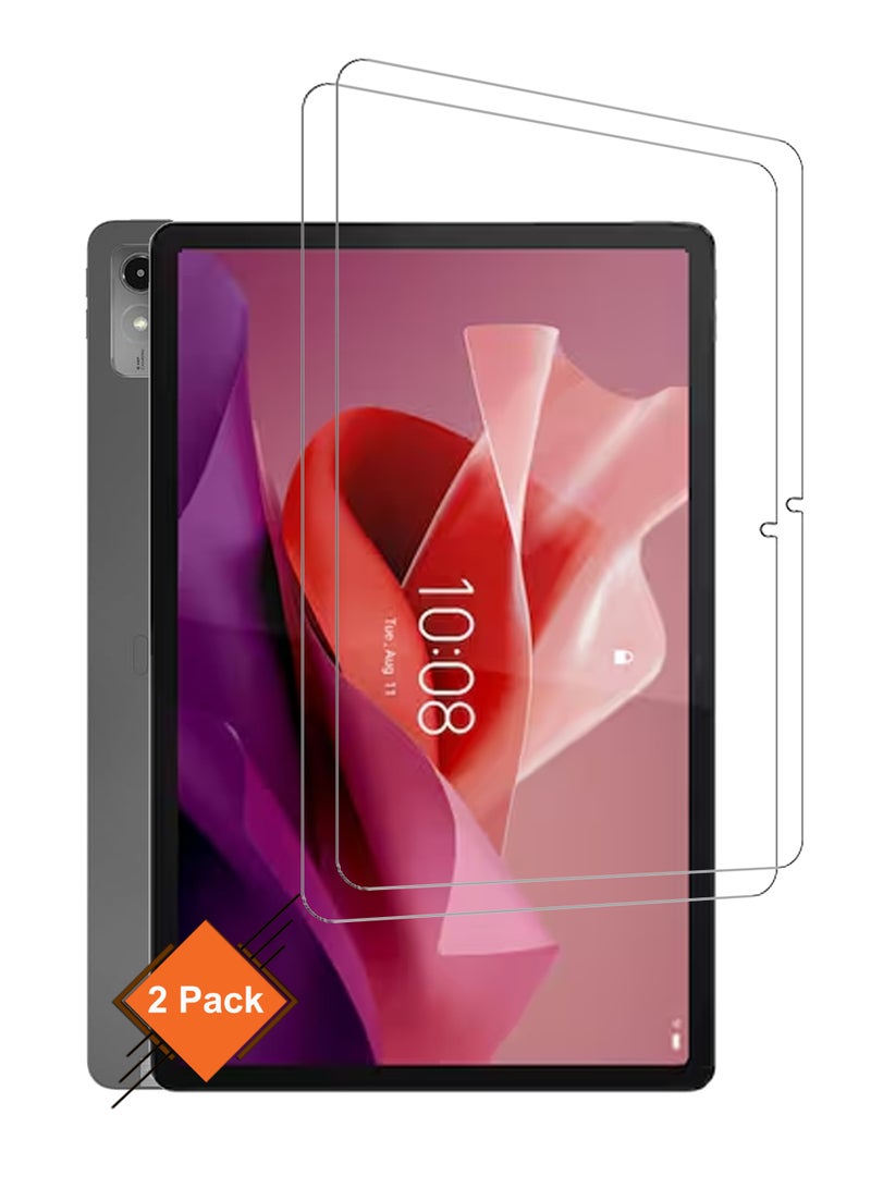 Pack of 2 Lenovo Tab P12-12.7 inch Tempered Glass Screen Protector – High Transparency, Delicate Touch, Anti-Explosion, Smooth Arc Edges, Easy Installation, Screen Protector forLenovo Tab P12-12.7 inch - Image 1