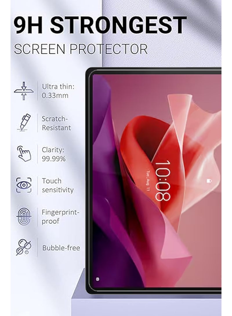 Pack of 2 Lenovo Tab P12-12.7 inch Tempered Glass Screen Protector – High Transparency, Delicate Touch, Anti-Explosion, Smooth Arc Edges, Easy Installation, Screen Protector forLenovo Tab P12-12.7 inch - Image 2