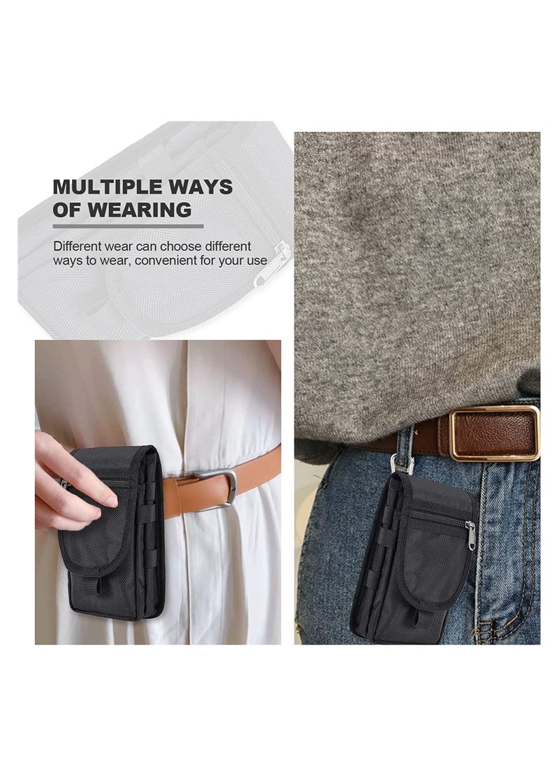 SYOSI - Belt Pouch Smartphone Pouch Waist Bag Tool Holder Pouch Cell Phone Holster Men Women Waist Pocket Gifts for Sports Hiking Camping Barbeque Rescue Work Tool Belt Attachment - Image 1