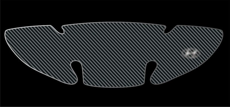 BIG FLAG BFRC 3D Gel Finish Car Door Carbon Fiber Handle Cup Scratch Guard Sticker Universal for Specific Brand (Pack of 4) (MRDRCFVAR) (EON_Hyundai) - Image 1