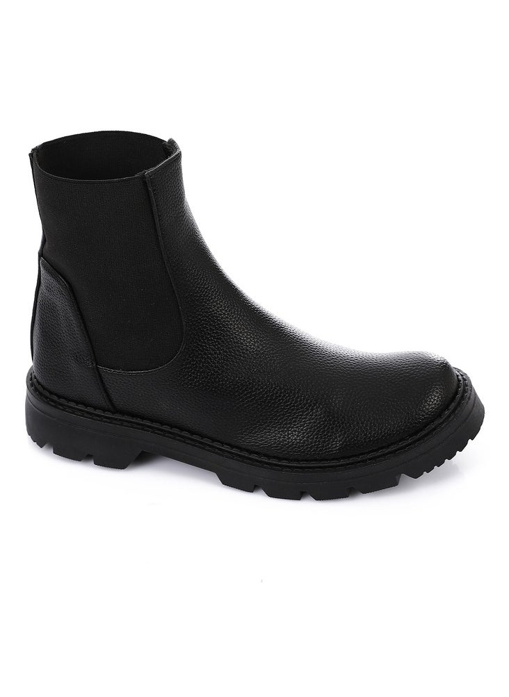 Mr.joe MR Joe Genuine leather Chunky Chelsea Boots for Everyday Style 3726 black  - Image 1