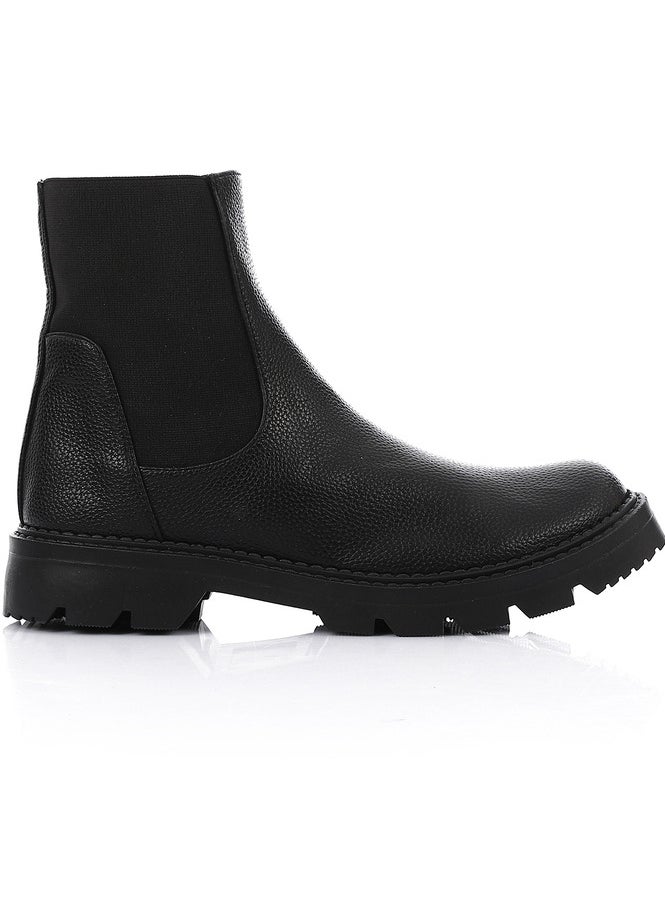Mr.joe MR Joe Genuine leather Chunky Chelsea Boots for Everyday Style 3726 black  - Image 5