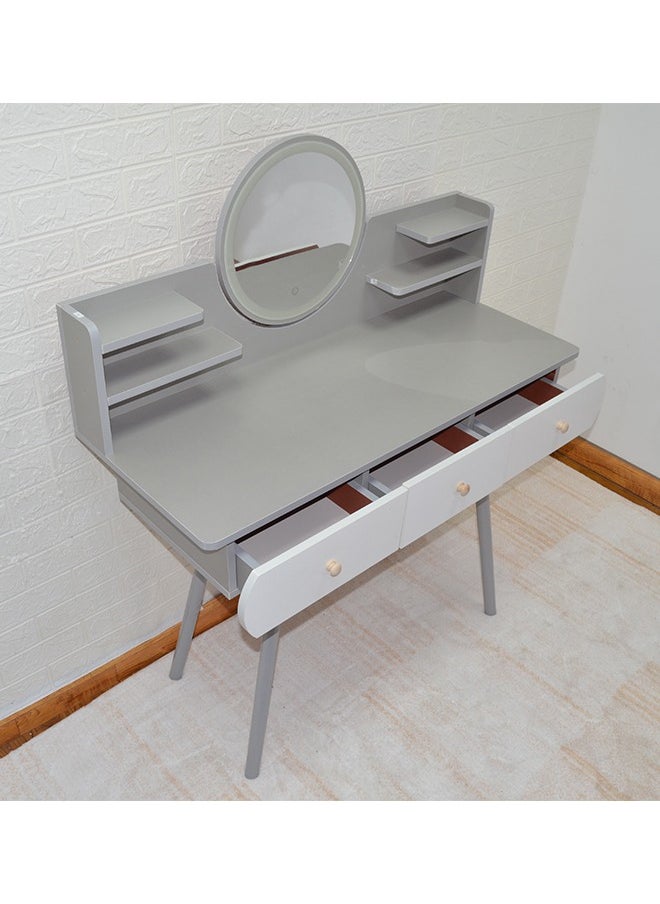NKX - Dressing Table Makeup Mirror With Lights And 3 Drawers - Image 1