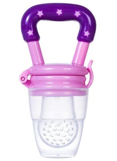 Safe-O-Kid ®- Pack Of 1-Bpa Free, Silicone Food/Fruit Nibbler, Soft Pacifier/Feeder For Baby- Pink  - Image 1