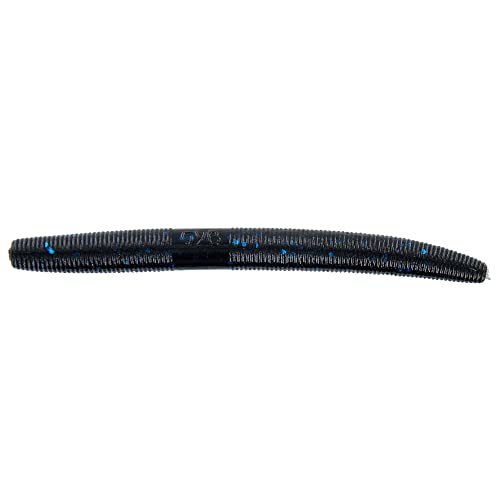 Yamamoto 4'' SENKO BLACK W/ LARGE BLUE FLAKE (10 PACK) - Image 4