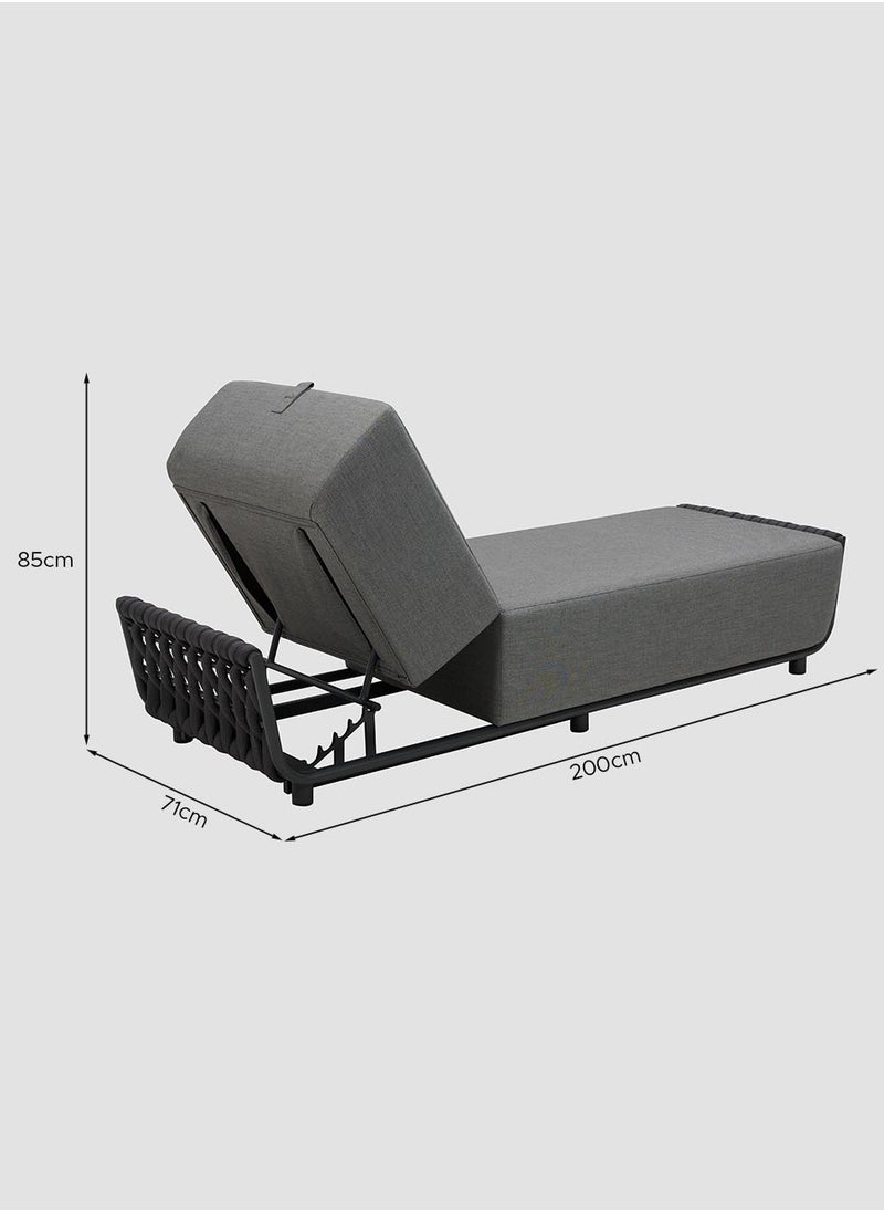 AL HUZAIFA FURNITURE Hug Outdoor Chaise Lounge Fully Upholstered  - Image 5