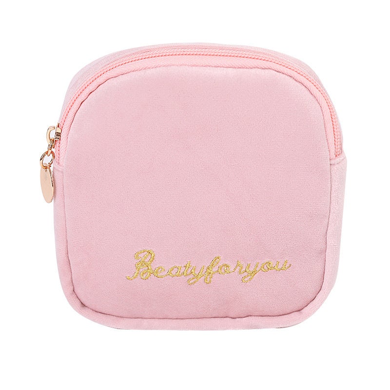 Sanitary Pad Storage Pouch Portable Multi-Functional pink [sanitary napkin storage bag]] 
