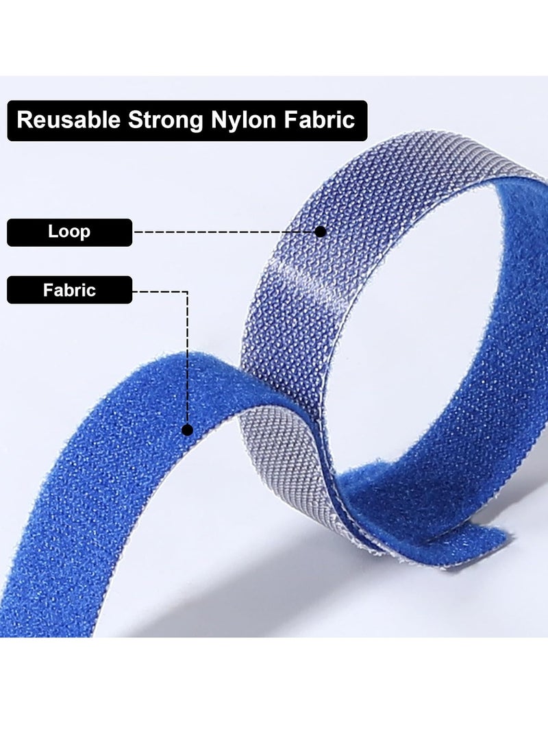 General - 150PCS Cable Ties, 4+6+8+10 inch Multi-Colour Cable Ties for Cable Management, Adjustable Fastening Cable Ties, Multi-Purpose Reusable Hook and Loop for Home, Office and Garage - Image 1