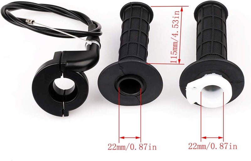 LIYYOO Throttle Cable, Twist Throttle, Right Brake Lever and Handle,Brake Cable, for Mini Bike XR80 XR100 CRF70 CRF80 CRF100 Pit Dirt Motor Bike,Mb165 Mb200 196cc 200cc 5.5hp 6.5hp Bike - Image 3