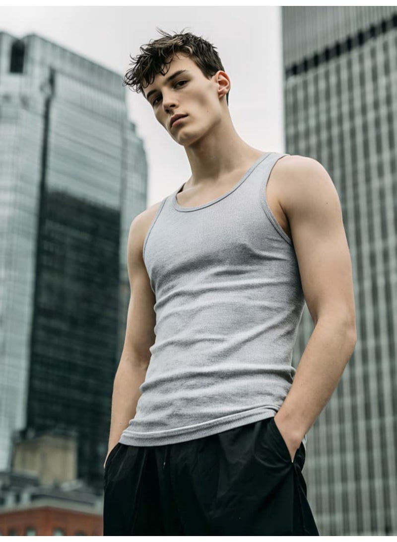 Eiffel Sleevless Top for men  Undershirts,pack of 1 ,Comfortable Syrian Cotton - Image 5