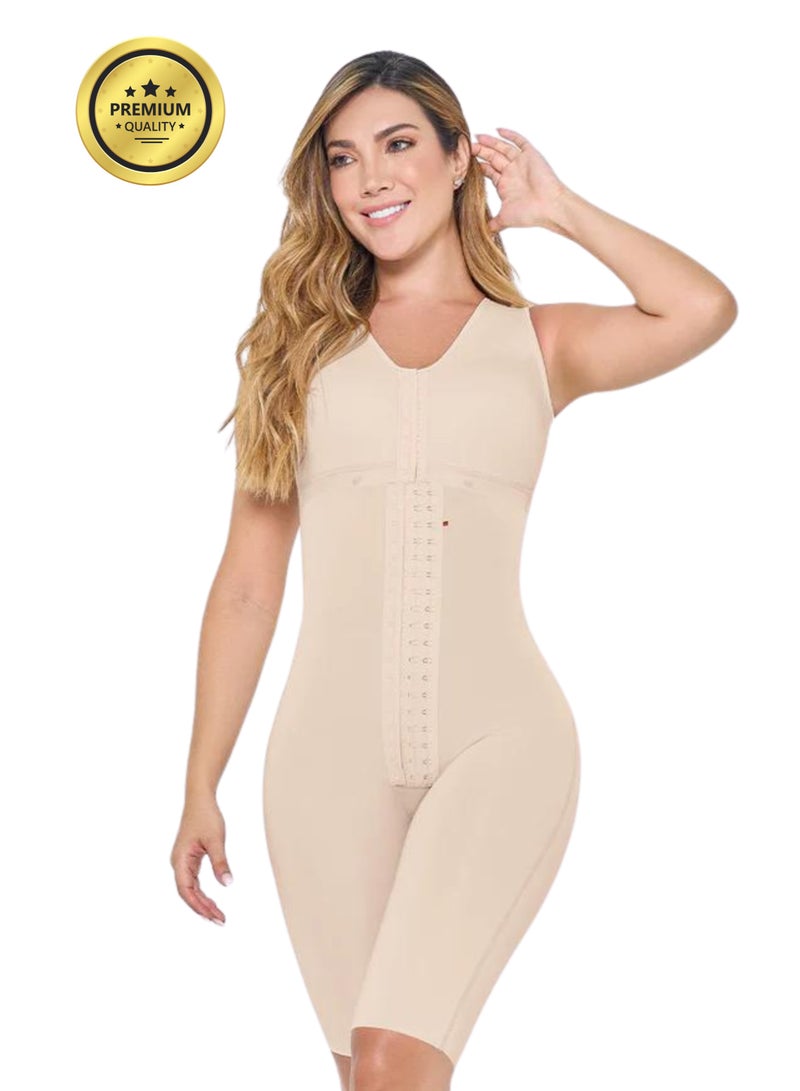 Mariae Fajas Comfort shapewear with bra- Beige High back coverage  - Image 1