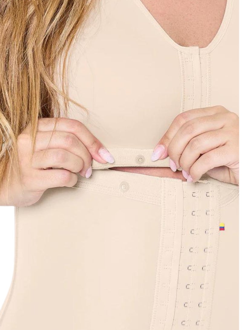 Mariae Fajas Comfort shapewear with bra- Beige High back coverage  - Image 4