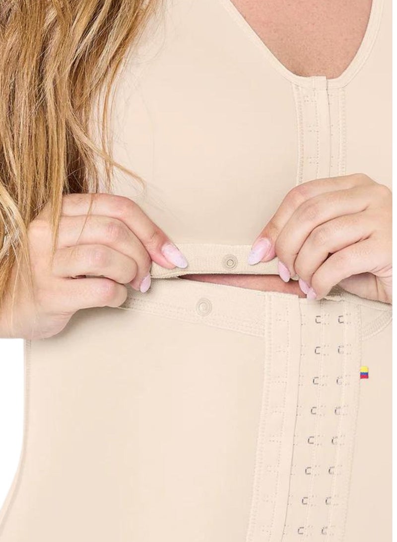Mariae Fajas Comfort shapewear with bra- Beige High back coverage - Image 4