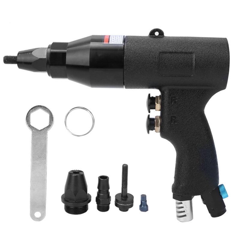 Air Rivet Gun M6-M8 750rpm Thread-Screw Quick Tip Replacement - Industrial-Grade Labor-Saving Compressed Air - Adjustable Rotation for Efficient Riveting - Image 1