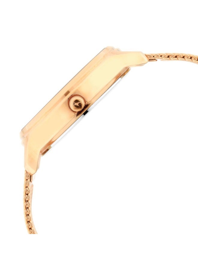 fastrack Ruffles Women’s Watch 6207WM01 – Black Dial, Rose Gold Metal Strap, Quartz, 3 ATM Water-Resistant, Date Function, Stylish & Gift-Ready Timepiece - Image 4