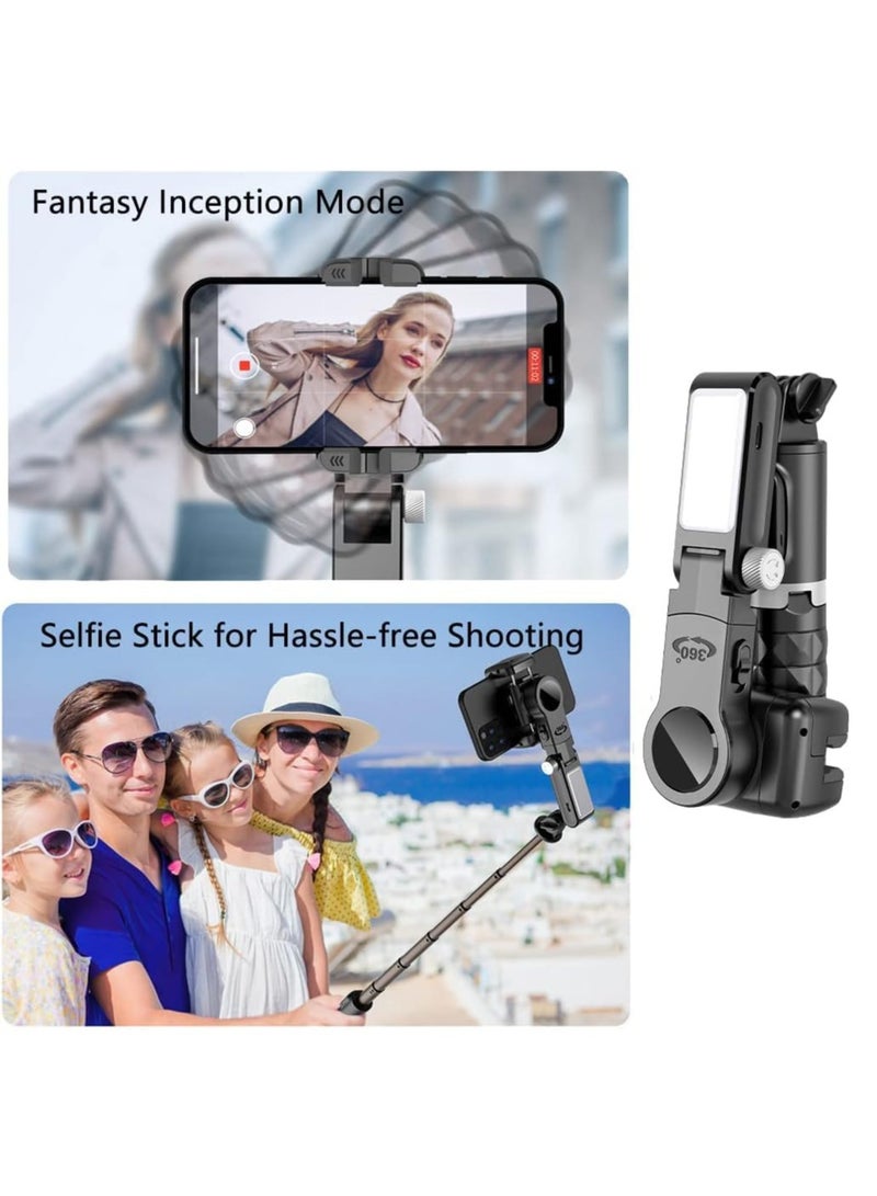 Gimbal Stabilizer for Smartphone with Extendable Selfie Stick and Tripod, 3 Axis Selfie Stick Tripod with Face Tracking, 360° Rotation, 4 in 1 Portable Phone Tripod, Auto Balance - Image 5