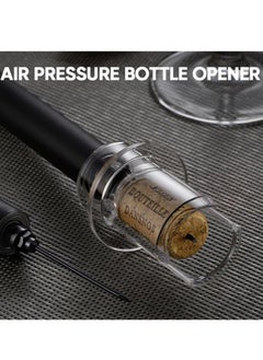 Excefore Air Pressure Pump Bottle Opener with Foil Cutter, Aerator Pourer,Vacuum Stopper(4PCS), Simple Cork Remover, Efficient Corkscrew Bottle Opener, Great for Wine Lovers, Perfect Wine Gift  - Image 3