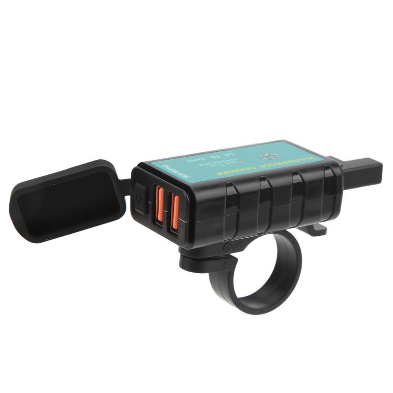 WUPP Motorcycle Dual USB Fast Charger SAE to USB Adapter with Voltage Current Automatic Adjustment - On Off Switch Waterproof Cover for DC12V‑24V Motorcycles ATVs Boats - Image 5