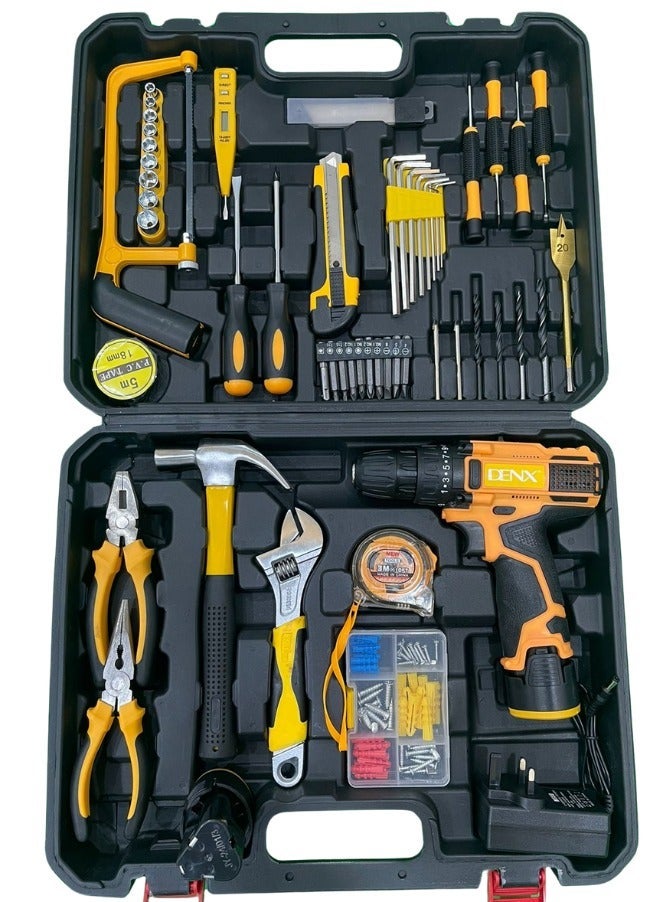 Denx Cordless screwdriver set of 44 pieces with bag - Image 2