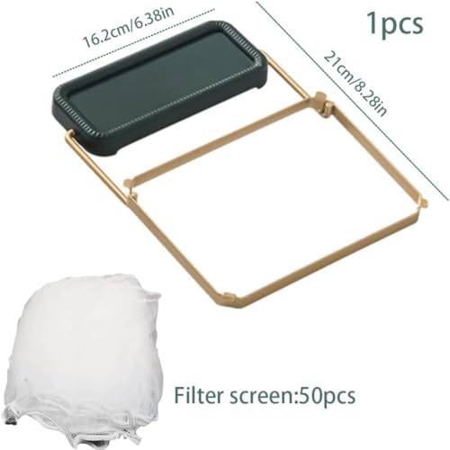 TAZLYN Kitchen Sink Drain Filter Strainer For Kitchen Sink Net Sink Drain Rack With Strainer Net Food Catcher For Kitchen Sink With 50Pcs Mesh Bags, 10 cm - Image 2