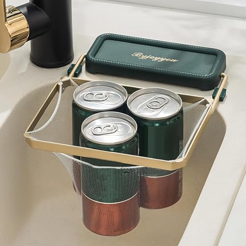 TAZLYN Kitchen Sink Drain Filter Strainer For Kitchen Sink Net Sink Drain Rack With Strainer Net Food Catcher For Kitchen Sink With 50Pcs Mesh Bags, 10 cm - Image 3
