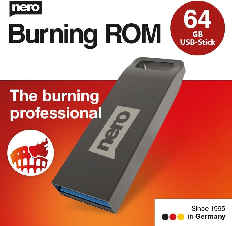 Original: Burning ROM on USB drive | Typing Software - Write - Copy - Tear - Movie, Photo, Music & Data Backup | CD DVD BluRay for Windows 11/10 / 8.1/7 | License Key for PC - Image 1
