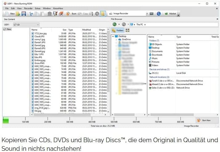 Original: Burning ROM on USB drive | Typing Software - Write - Copy - Tear - Movie, Photo, Music & Data Backup | CD DVD BluRay for Windows 11/10 / 8.1/7 | License Key for PC - Image 4