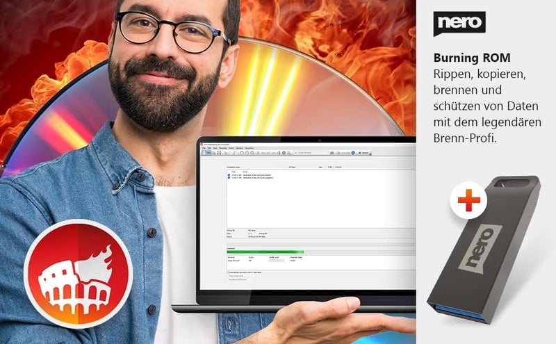 Original: Burning ROM on USB drive | Typing Software - Write - Copy - Tear - Movie, Photo, Music & Data Backup | CD DVD BluRay for Windows 11/10 / 8.1/7 | License Key for PC - Image 2