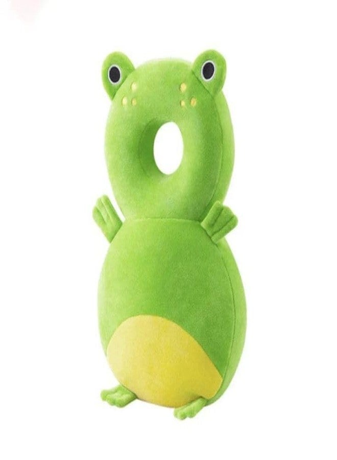 Tag24 Baby Head Protector Cushion for Toddlers, Plush Soft Safety Helmet with Adjustable Straps for Crawling & Walking, Lightweight Back & Head Protection (6–36 Months) (Green-Frog) - Image 1