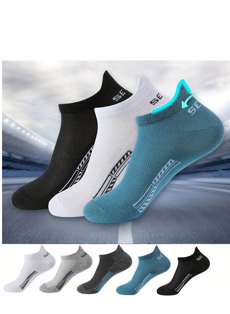 حدد الآن جوارب رجالي للكاحل من القطن الغني بشبكة مسامية وناعمة ومريحة للاستخدام اليومي - Image 1