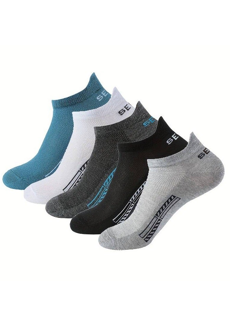 حدد الآن جوارب رجالي للكاحل من القطن الغني بشبكة مسامية وناعمة ومريحة للاستخدام اليومي - Image 2