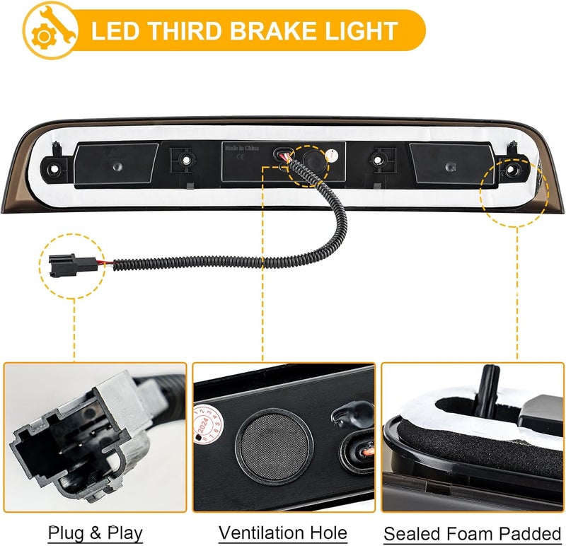 R&F Auto LED Smoked Third Brake Light for RAM 1500 - Image 5