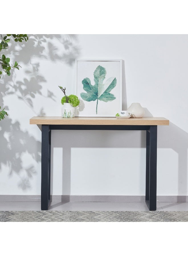 Home Box Iris Console Table - Natural Wood Finish - Image 1